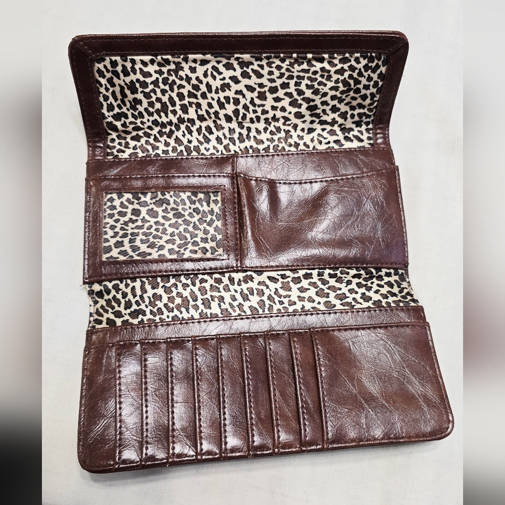 Kenneth Cole Reaction Brown Leather Continental Wallet - Picture 7 of 12